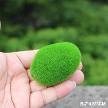 Load image into Gallery viewer, 1pc Artificial Moss Rock Green Fake Stone Simulation Green Glass DIY Plant Decoration Home Decor Creative Crafts for Garden and Crafting Flower Pot
