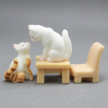 Load image into Gallery viewer, Cute Cat Family Figurines Miniature Cartoon Animal Decor Resin Figure Craft Ornament Micro Landscape Kawaii Desk DIY Accessories For Home Decoration Kids Gift
