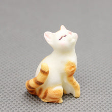 Load image into Gallery viewer, Cute Cat Family Figurines Miniature Cartoon Animal Decor Resin Figure Craft Ornament Micro Landscape Kawaii Desk DIY Accessories For Home Decoration Kids Gift
