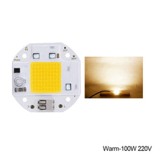 Load image into Gallery viewer, Welding Free 50W 70W 100W COB Chip Integrated LED Light Beads Emitting Diode 220V 110V for Spotlight Floodlight Smart IC No Need Driver Warm White
