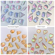 Load image into Gallery viewer, Nail Art Jewelry Drill 12 Grid Set Box Mixed Ice Transparent Shaped Flat Bottom Symphony Resin Drill Nail Decoration
