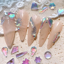 Load image into Gallery viewer, Nail Art Jewelry Drill 12 Grid Set Box Mixed Ice Transparent Shaped Flat Bottom Symphony Resin Drill Nail Decoration
