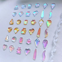 Load image into Gallery viewer, Nail Art Jewelry Drill 12 Grid Set Box Mixed Ice Transparent Shaped Flat Bottom Symphony Resin Drill Nail Decoration
