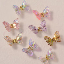 Load image into Gallery viewer, Nail Art Butterfly Jewelry Symphony Aurora Sequin Butterfly Nail Decoration Jewelry Manicure Accessories
