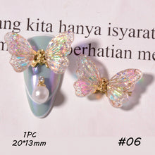 Load image into Gallery viewer, Nail Art Butterfly Jewelry Symphony Aurora Sequin Butterfly Nail Decoration Jewelry Manicure Accessories
