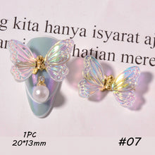 Load image into Gallery viewer, Nail Art Butterfly Jewelry Symphony Aurora Sequin Butterfly Nail Decoration Jewelry Manicure Accessories
