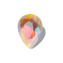 Load image into Gallery viewer, Nail Art Ice Transparent Heart Diamond Rectangular Bottom Pink Crystal Aurora Nail Jewelry Manicure Accessories
