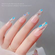 Load image into Gallery viewer, Nail Art Shaped Mixed Flat Bottom Diamond Shiny Symphony Aurora Ice Transparent Nail Diamond Jewelry Manicure Art Accessories

