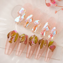 Load image into Gallery viewer, Nail Art Shaped Mixed Flat Bottom Diamond Shiny Symphony Aurora Ice Transparent Nail Diamond Jewelry Manicure Art Accessories
