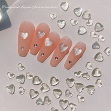 Load image into Gallery viewer, 1 Box Nail Art Polarized Symphony Heart Diamond Shiny Pearl Heart Shaped Three-dimensional Nail Decoration Manicure Accessories
