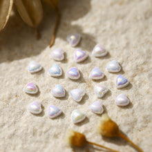 Load image into Gallery viewer, 50pcs Nail Art Ceramic Peach Heart Ornament Symphony Small Love Nail Stereo Decoration Manicure Art Accessories
