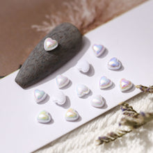 Load image into Gallery viewer, 50pcs Nail Art Ceramic Peach Heart Ornament Symphony Small Love Nail Stereo Decoration Manicure Art Accessories
