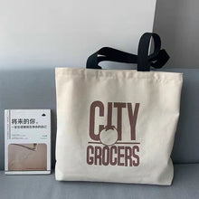 Load image into Gallery viewer, Versatile Shoulder Bag Tote Bag Casual Large Capacity Canvas Bag Reusable Shoulder Bag Handbag For Women
