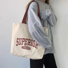 Load image into Gallery viewer, Versatile Shoulder Bag Tote Bag Casual Large Capacity Canvas Bag Reusable Shoulder Bag Handbag For Women
