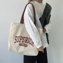 Load image into Gallery viewer, Versatile Shoulder Bag Tote Bag Casual Large Capacity Canvas Bag Reusable Shoulder Bag Handbag For Women
