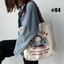 Load image into Gallery viewer, Versatile Shoulder Bag Tote Bag Casual Large Capacity Canvas Bag Reusable Shoulder Bag Handbag For Women
