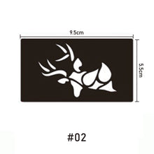Load image into Gallery viewer, 9.5*5.5cm Small Pattern Tattoo Inkjet Template Body Painting Self-adhesive Tattoo Template Two-layer Hollow Tattoo Template
