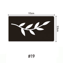 Load image into Gallery viewer, 9.5*5.5cm Small Pattern Tattoo Inkjet Template Body Painting Self-adhesive Tattoo Template Two-layer Hollow Tattoo Template
