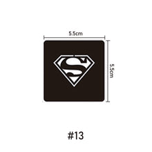 Load image into Gallery viewer, 5.5*5.5cm Small Pattern Tattoo Template Body Painting Self-adhesive Tattoo Template Two-layer Hollow Tattoo Template
