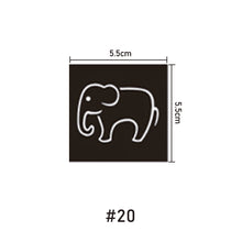 Load image into Gallery viewer, 5.5*5.5cm Small Pattern Tattoo Template Body Painting Self-adhesive Tattoo Template Two-layer Hollow Tattoo Template
