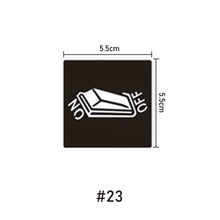 Load image into Gallery viewer, 5.5*5.5cm Small Pattern Tattoo Template Body Painting Self-adhesive Tattoo Template Two-layer Hollow Tattoo Template
