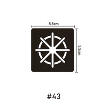 Load image into Gallery viewer, 5.5*5.5cm Small Pattern Tattoo Template Body Painting Self-adhesive Tattoo Template Two-layer Hollow Tattoo Template
