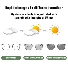 Load image into Gallery viewer, Fashion Anti Blue Light Color Changing Sunglasses Metal Frame Retro Sunglasses Outdoor Sunglasses For Men Women
