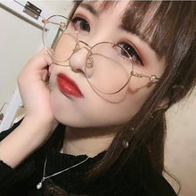 Load image into Gallery viewer, Cute Anti Blue Light Glasses Panda Decorative Metal Glasses Frame Fashion Comfortable Transparent Glasses For Women
