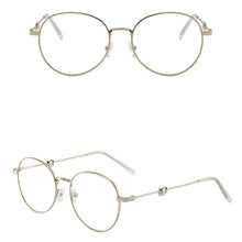 Load image into Gallery viewer, Cute Anti Blue Light Glasses Panda Decorative Metal Glasses Frame Fashion Comfortable Transparent Glasses For Women
