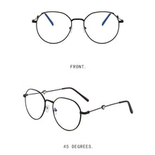 Load image into Gallery viewer, Literary Retro Anti Blue Light Glasses Heart Decorative Metal Glasses Frame Comfortable Transparent Glasses For Women
