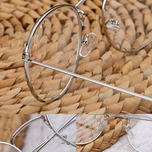 Load image into Gallery viewer, Retro Round Frame Glasses Flat Glasses Metal Frame Glasses Fashion Comfortable Transparent Glasses For Men Women
