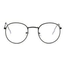 Load image into Gallery viewer, Retro Round Frame Glasses Flat Glasses Metal Frame Glasses Fashion Comfortable Transparent Glasses For Men Women
