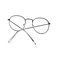 Load image into Gallery viewer, Retro Round Frame Glasses Flat Glasses Metal Frame Glasses Fashion Comfortable Transparent Glasses For Men Women
