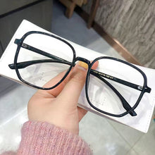 Load image into Gallery viewer, Fashion Large Frame Anti-Blue Light Glasses Polygonal Frame Flat Glasses Comfortable Transparent Glasses
