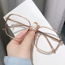 Load image into Gallery viewer, Fashion Large Frame Anti-Blue Light Glasses Polygonal Frame Flat Glasses Comfortable Transparent Glasses
