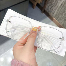 Load image into Gallery viewer, Fashion Large Frame Anti-Blue Light Glasses Polygonal Frame Flat Glasses Comfortable Transparent Glasses
