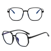 Load image into Gallery viewer, Fashion Large Frame Anti-Blue Light Glasses Polygonal Frame Flat Glasses Comfortable Transparent Glasses
