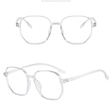 Load image into Gallery viewer, Fashion Large Frame Anti-Blue Light Glasses Polygonal Frame Flat Glasses Comfortable Transparent Glasses
