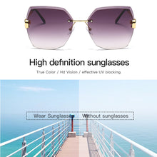 Load image into Gallery viewer, Fashion Frameless Sunglasses UV Protection Sunglasses Simple Personality Sunglasses Outdoor Glasses For Women
