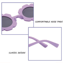 Load image into Gallery viewer, Kids Sunglasses Cute Sunflower Round Frame Frosted Frame Kids Sunglasses Fashionable Colorful Sunglasses For Boys Girls
