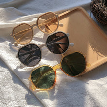 Load image into Gallery viewer, Fashion Simple Candy Color Sunglasses Personality Round Frame Sunglasses Outdoor UV Protection Sunglasses
