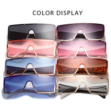 Load image into Gallery viewer, Fashion Large Frame One Piece Sunglasses Square Frameless Sunglasses Personality Outdoor UV Protection Sunglasses
