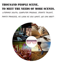 Load image into Gallery viewer, Fashion Large Frame One Piece Sunglasses Square Frameless Sunglasses Personality Outdoor UV Protection Sunglasses

