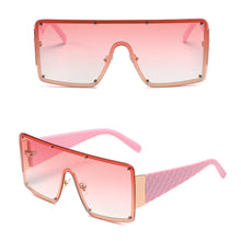 Load image into Gallery viewer, Fashion Large Frame One Piece Sunglasses Square Frameless Sunglasses Personality Outdoor UV Protection Sunglasses
