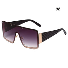 Load image into Gallery viewer, Fashion Large Frame One Piece Sunglasses Square Frameless Sunglasses Personality Outdoor UV Protection Sunglasses
