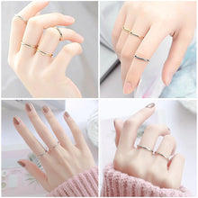 Load image into Gallery viewer, Simple 2mm Titanium Thin Ring Fashion Stainless Steel Ring Casual Finger Jewelry Smooth Couple Ring Classic Love Women Men Birthday gifts
