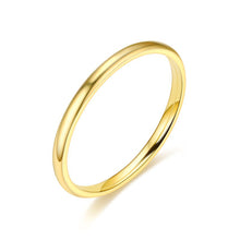 Load image into Gallery viewer, Simple 2mm Titanium Thin Ring Fashion Stainless Steel Ring Casual Finger Jewelry Smooth Couple Ring Classic Love Women Men Birthday gifts

