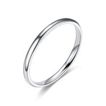 Load image into Gallery viewer, Simple 2mm Titanium Thin Ring Fashion Stainless Steel Ring Casual Finger Jewelry Smooth Couple Ring Classic Love Women Men Birthday gifts
