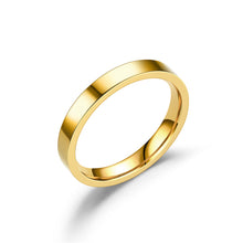 Load image into Gallery viewer, 3mm Simple Titanium Thin Ring Fashion Stainless Steel Ring Casual Finger Jewelry Smooth Couple Ring Classic Love Women Men Birthday gifts
