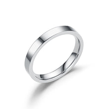 Load image into Gallery viewer, 3mm Simple Titanium Thin Ring Fashion Stainless Steel Ring Casual Finger Jewelry Smooth Couple Ring Classic Love Women Men Birthday gifts
